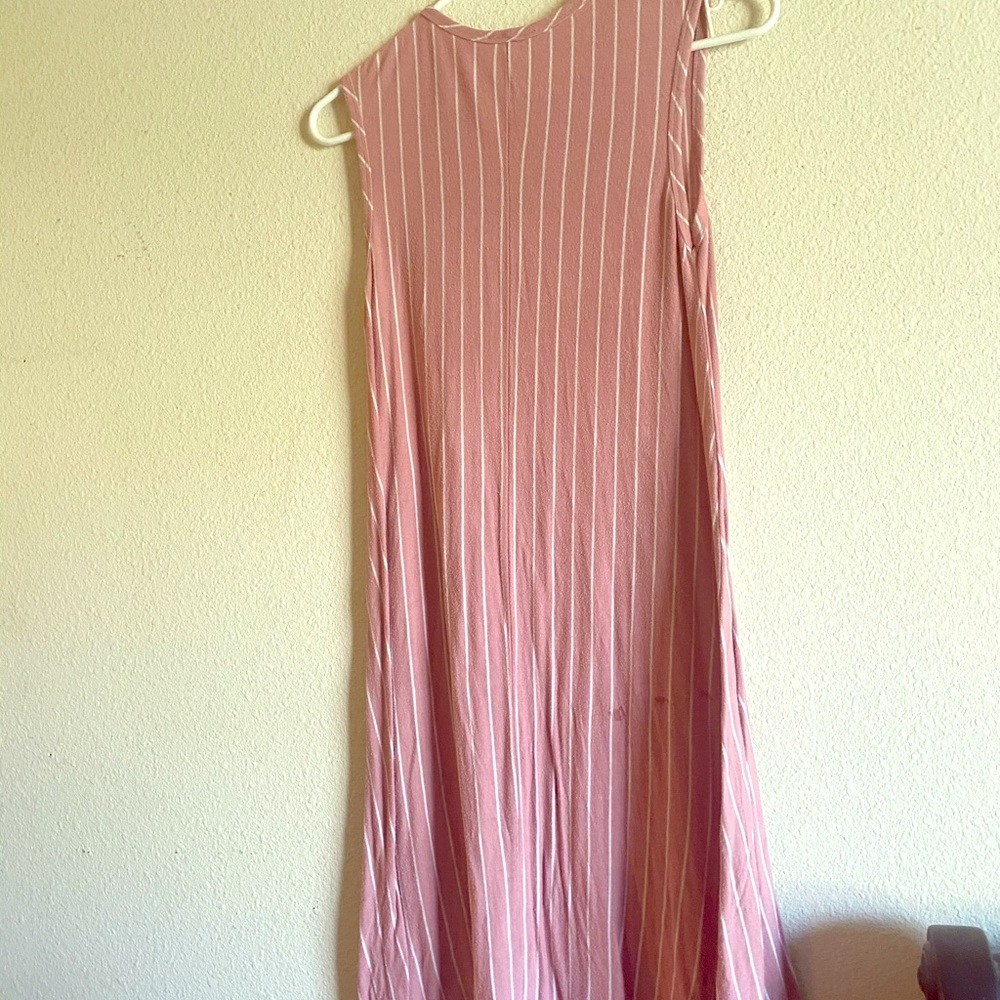 Light pink stripe dress